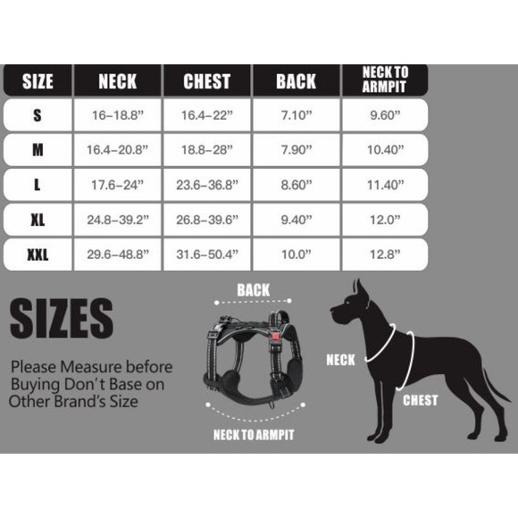 PHOEPET No Pull Tactical Dog Harness W/ Molle & Loop Panels Dog Size Medium NEW - Picture 2 of 8